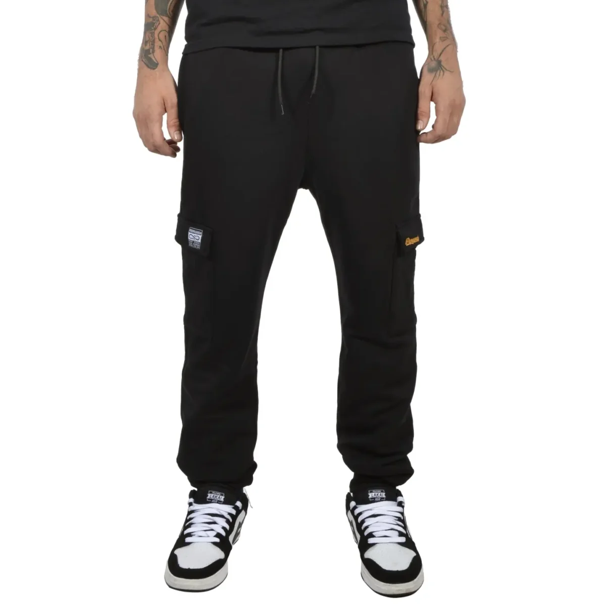 Propaganda Pantalone Signature Cargo Black Sweat Pant - immagine 2