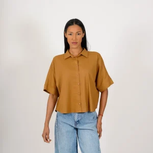 Camicia mezza manica in lino - Funesta