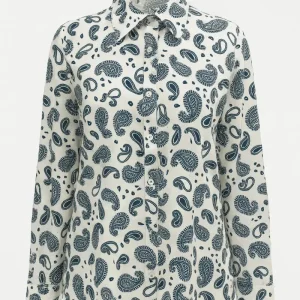 Camicia con colletto, a maniche lunghe con stampa all over