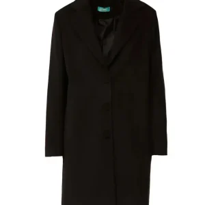Cappotto midi monopetto con bottoni