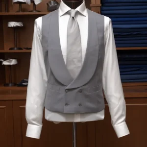 Gilet Grigio Melange Chiaro