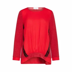 Maglia paillettes ROSSO