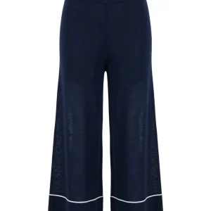 Pantalone profili a contrasto vaniglia